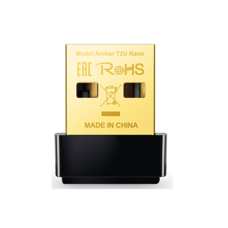 Bežicni adapter TP-LINK ARCHER T2U NANO Wi-Fi/AC600/433Mbps/200Mbps/interna antena