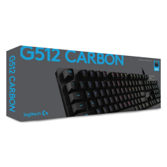 Logitech G512 LIGHTSYNC RGB Mechanical Gaming Keyboard with GX Brown Switches