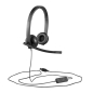 Logitech H570e Stereo (Teams Version) headset USB, Black, USB-A