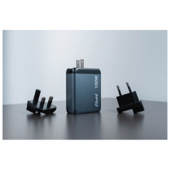 Punjač USB 4u1 100W GaN Verbatim 32202 crni blister