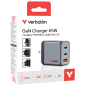 Punjač USB 3u1 65W GaN Verbatim 32201 crni blister