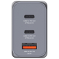 Punjač USB 3u1 65W GaN Verbatim 32201 crni blister
