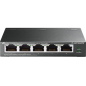 TP-LINK switch Gigabit 5x RJ45 10/100/1000Mbps, Easy Smart, 4-Port PoE+