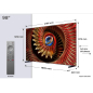 Televizor TCL 98C8K/MiniLED-QLED/98"/4K UHD/144Hz/Google TV/crna