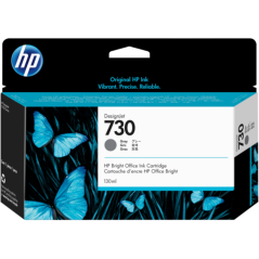 Kertridž HP 730 130ml/siva
