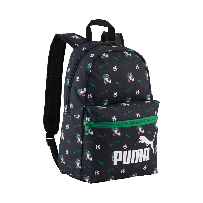 Ranac Phase Super AOPrint Small 1zip 1džep Puma 092430-01 crno-zeleni