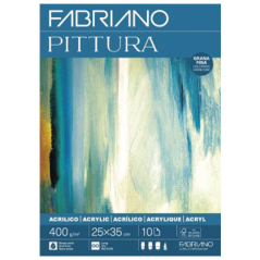 Blok Pittura Acrilico 25x35cm 400g 10L (cold pressed/grana fina) Fabriano 19100835