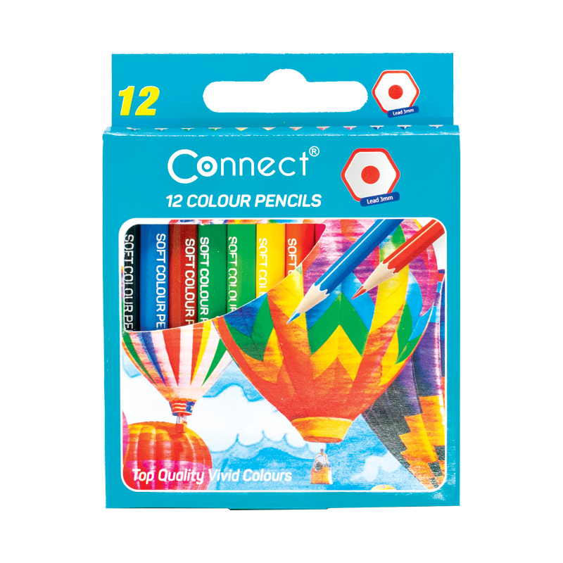 Boje drvene kratke 12boja Connect 60634 blister