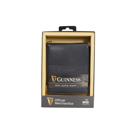 Novčanik muški kožni JBGNW03 sa RFID zaštitom 120x90x20 Guiness Guinness crna