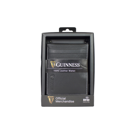 Novčanik muški kožni JBGNW08 sa RFID zaštitom 120x90x20 Guiness Guinness crna