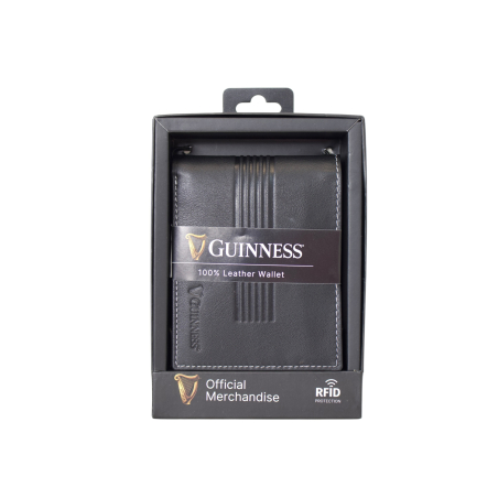 Novčanik muški kožni JBGNW09 sa RFID zaštitom 120x90x20 Guiness Guinness crna