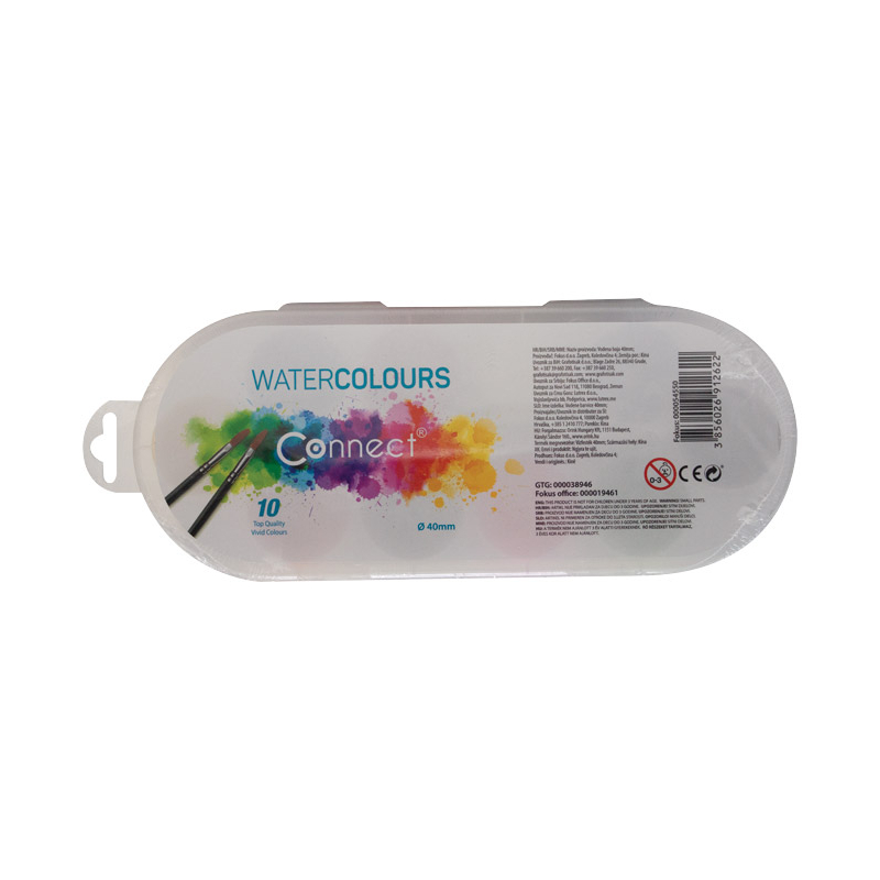 Boja vodena fi 40mm 10boja Connect 54550 blister