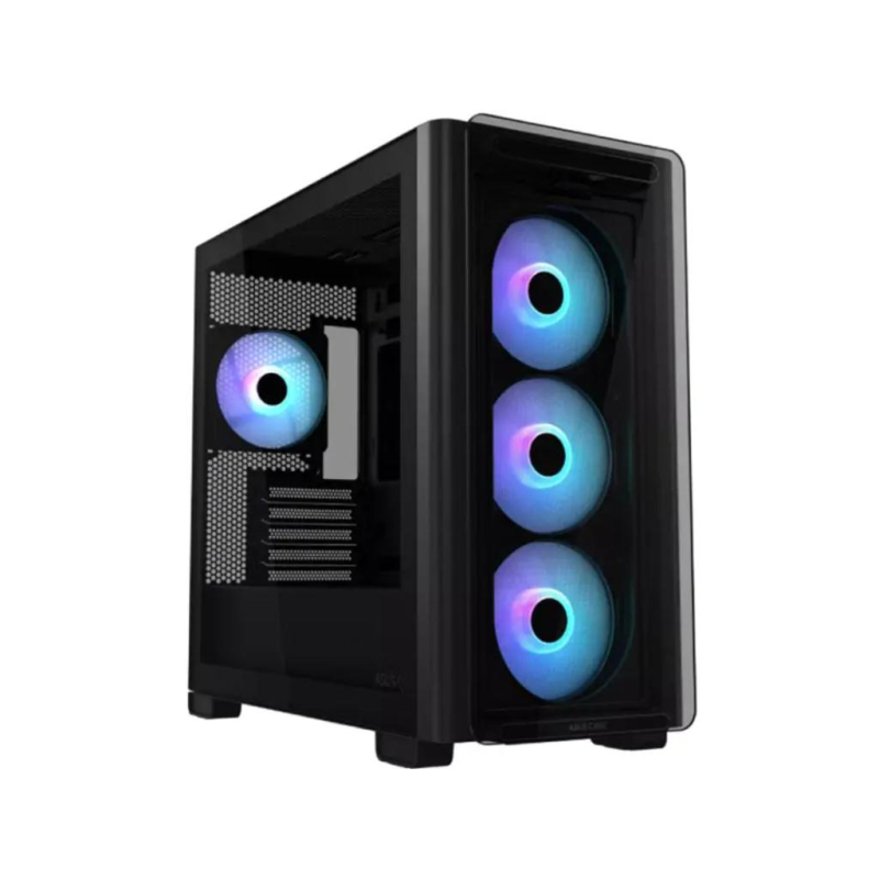 Kucište ASUS A23 PLUS TG ARGB BLACK Micro-ATX/Mini-ITX/kaljeno staklo/bez napajanja/crna