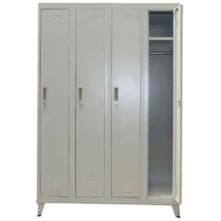Metal Wardrobe Locker G4 with 4 Compartments V-line