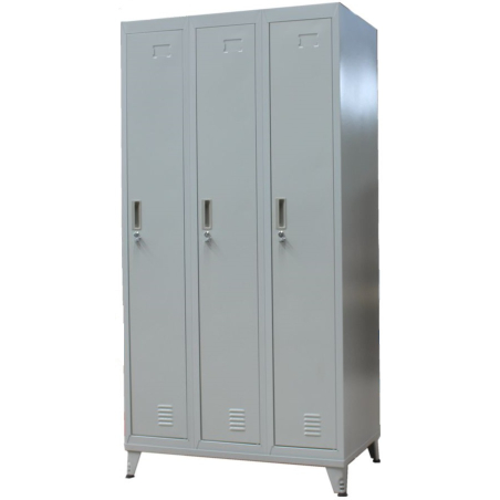 Garderobni metalni orman G3 sa 3 odeljka V-line