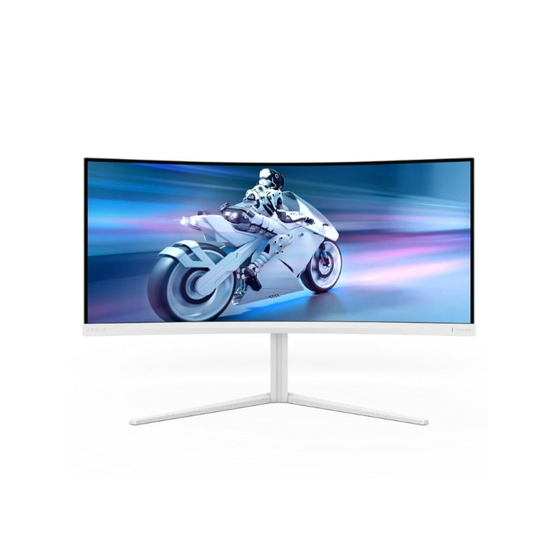Monitor PHILIPS 34M2C5501A/00 34"/VA,zakrivljen,21:9/3440x1440/180Hz/1ms GtG/HDMIx2,DP,USB/bela