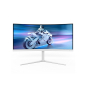 Monitor PHILIPS 34M2C5501A/00 34"/VA,zakrivljen,21:9/3440x1440/180Hz/1ms GtG/HDMIx2,DP,USB/bela