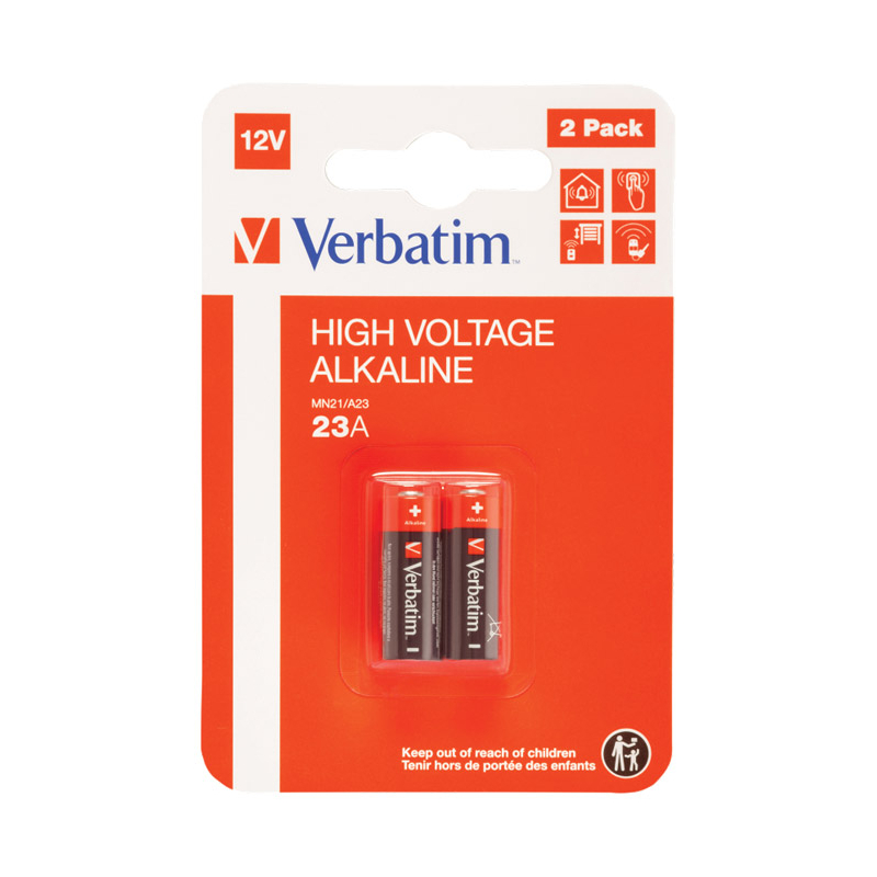 Baterija alkalna 12V 23AF (MN21) pk2 Verbatim 49940 blister