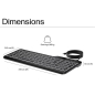 Tastatura HP 400 backlight žicna/US/crna