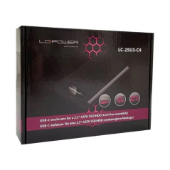 LC Power HDD rack 2.5" USB-C 3.2 LC-25U3-C4