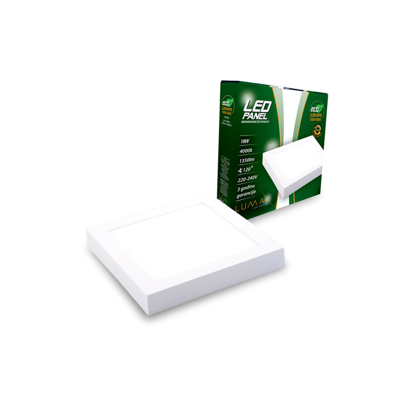 Led Panel ECO LUMNPK-18W 4000K Nadgradni-Cetvrtasti 1350 lm