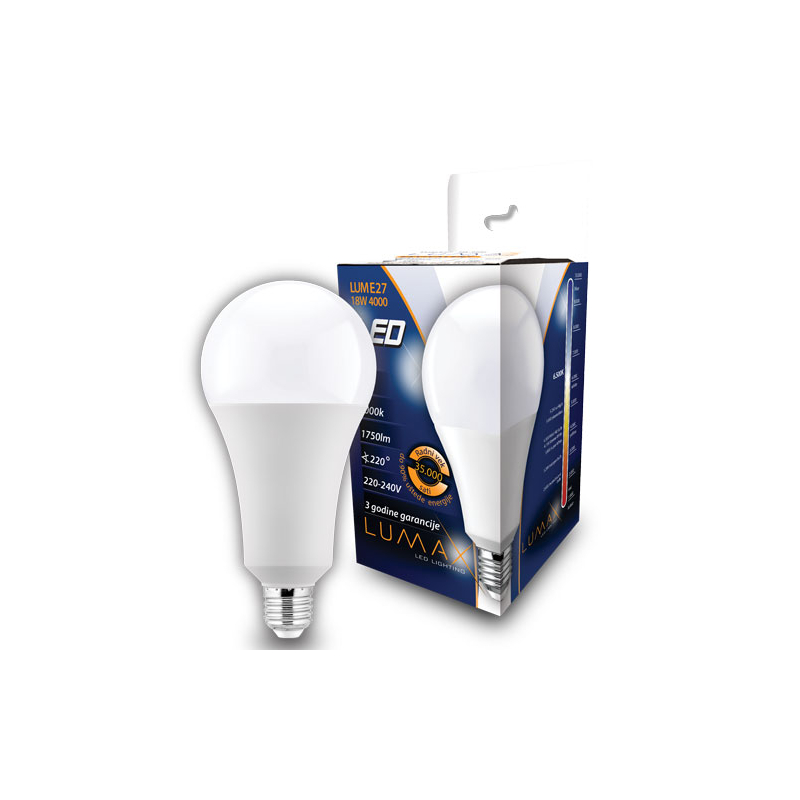 Sijalica Led LUME27-18W 4000K 1750lm