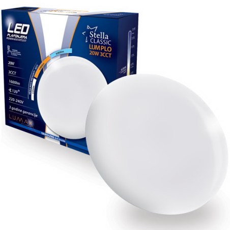 Led Plafonjera STELLA CLASSIC LUMPLO-20W 3CCT (6000/4000/3000K) 1600lm 260x60