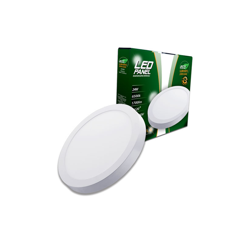 Led Panel ECO LUMNPO-24W 6500K Nadgradni-Okrugli 1700lm