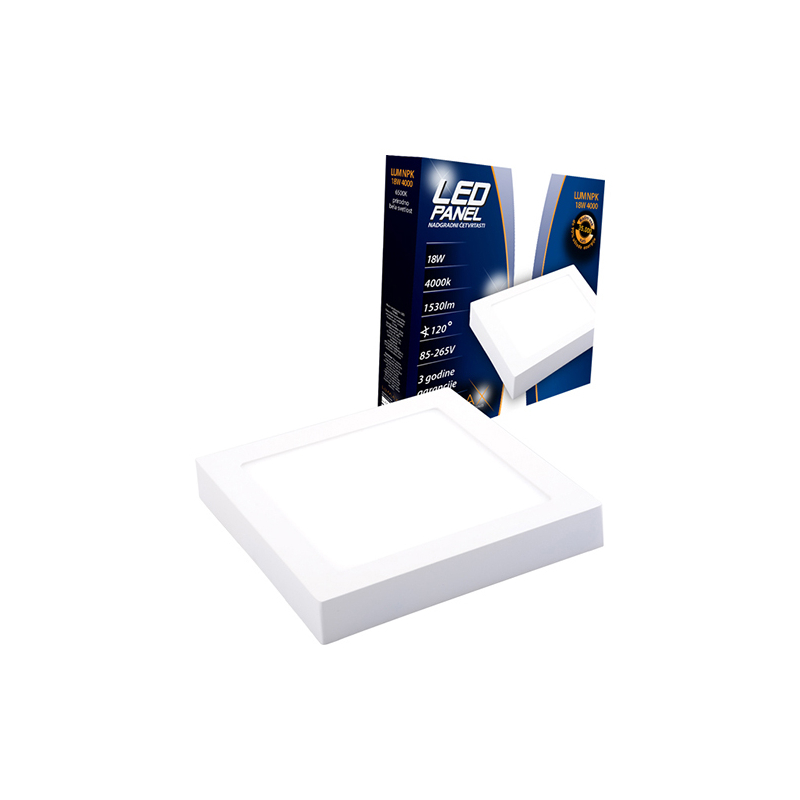 Led Panel LUMNPK-18W 4000K Nadgradni-Cetvrtasti 1530 lm