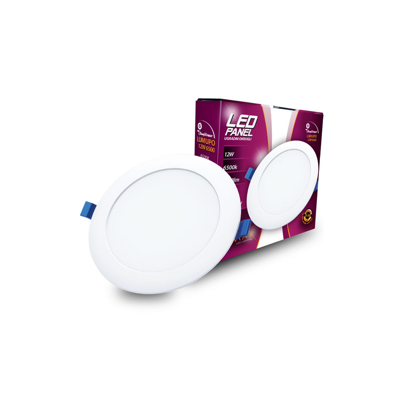 Led Panel Sunflower LUMUPO-12W 6500K Ugradni-Okrugli 1020 lm