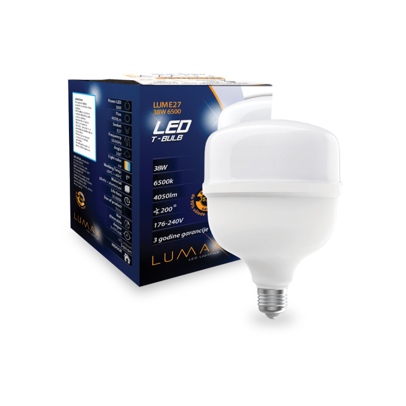 Led Sijalica T-BULB LUME27-38W 6500K 4050lm