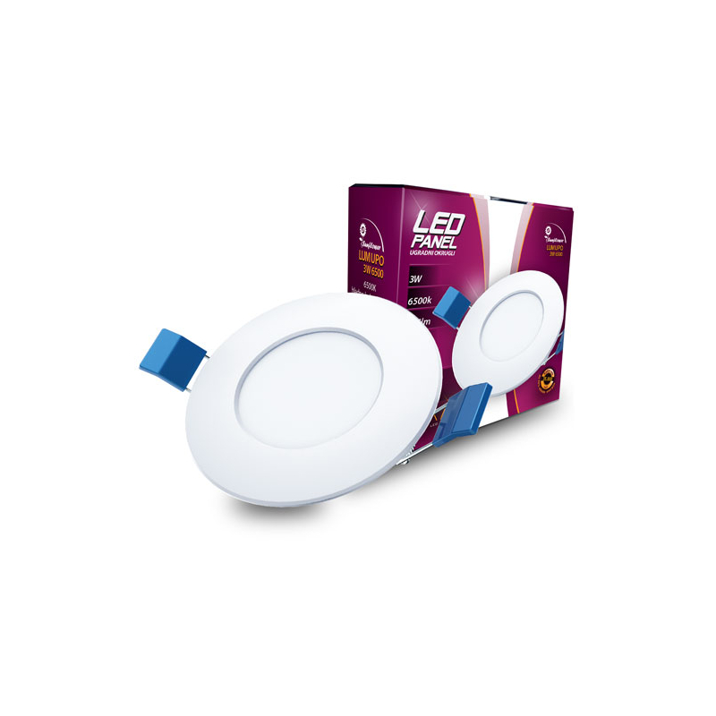 Led Panel Sunflower LUMUPO-3W 6500K Ugradni-Okrugli 255 lm