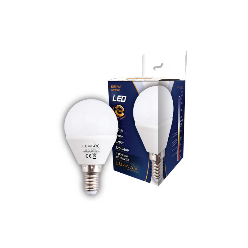 Sijalica Led LUMP45-6W 6500 540lm E14