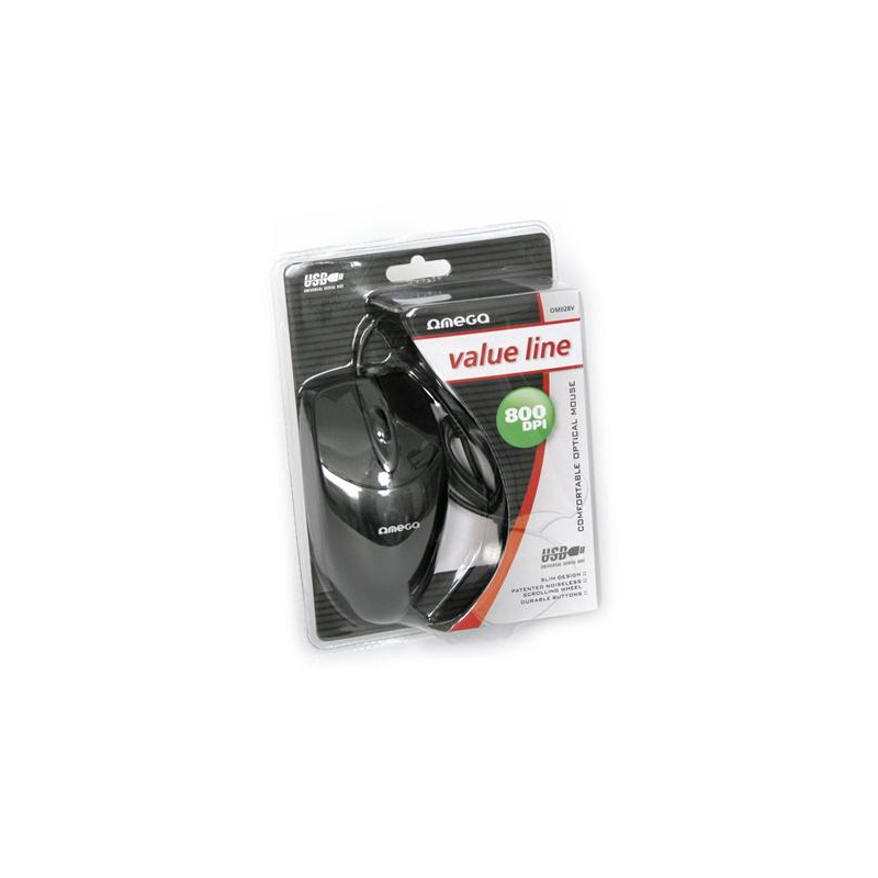 Mis OM-028V opticki USB crni