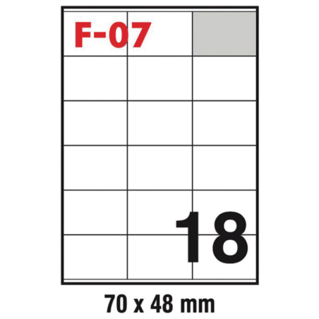 Etikete ILK  70x48mm pk100L Fornax F-07