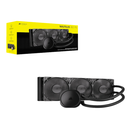 Kuler za CPU CORSAIR NAUTILUS 360 RS/360mm/triple fan/vodeno hladenje/crna