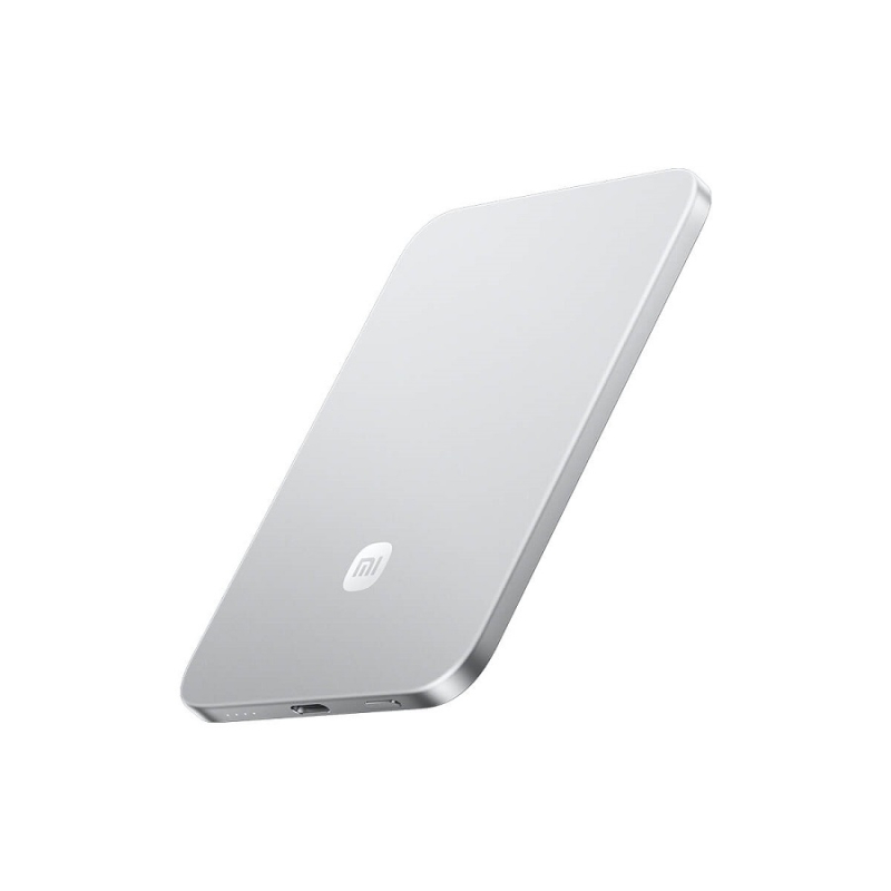 Xiaomi UltraThin Magnetic Power Bank 5000 15W Glacier Silver