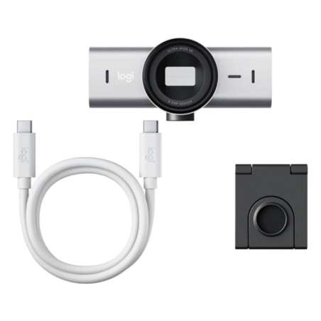 Logitech MX Brio 4K Ultra HD Webcam - Pale Grey