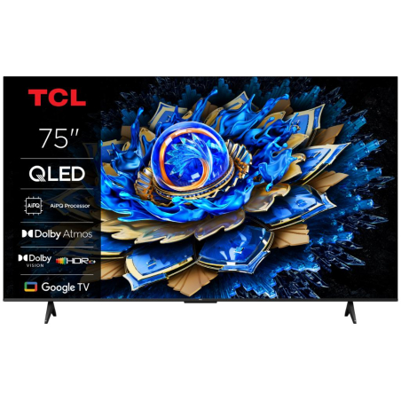 Televizor TCL 75T69C/QLED/75"/4K UHD/60Hz/Google TV/crna