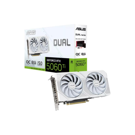 Graficka karta ASUS DUAL-RTX5060TI-O8G-WHITE NVD/8GB/GDDR7/128bit/bela