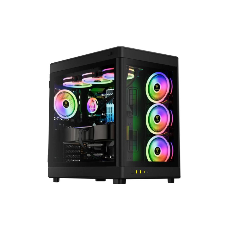 Kucište Gamdias Neso P1 Full Tower/E-ATX/ATX/Micro-ATX/Mini-ITX/bez napajanja/kaljeno staklo/crna