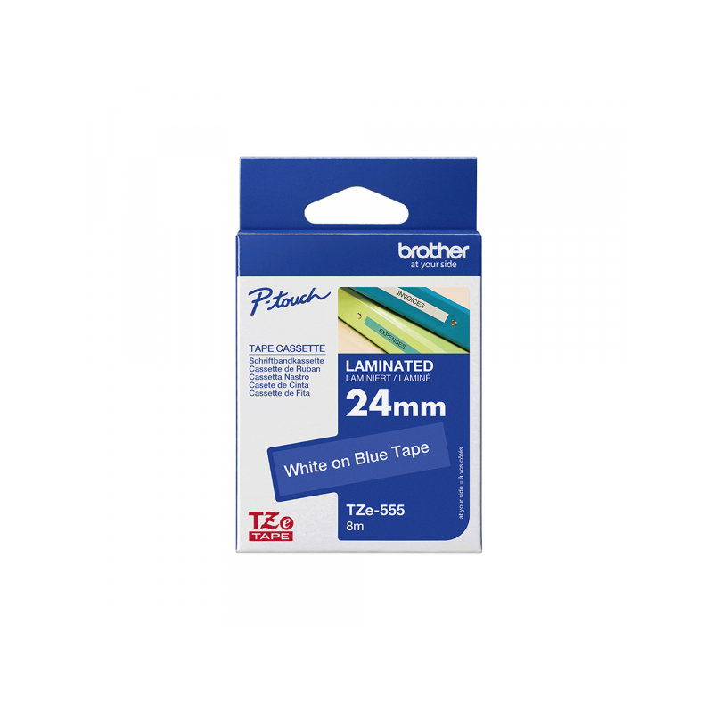 TZe-555 bela na plavo 24mm