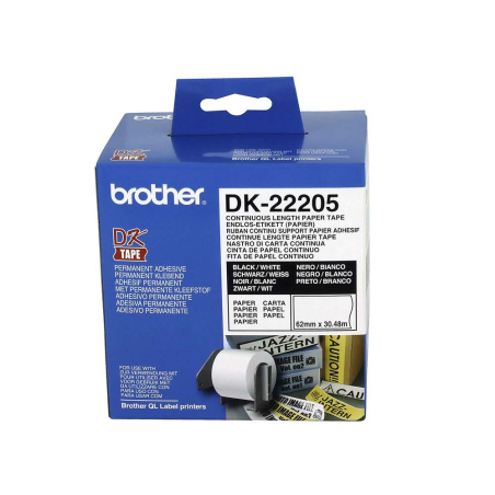 DK-22205 Continuous Tape 62mm x 30.48m