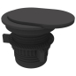 Utičnica stona PowerSpot 1utičnica+usb 1A i 1C/2m Ampra Fellowes 100137177 crni