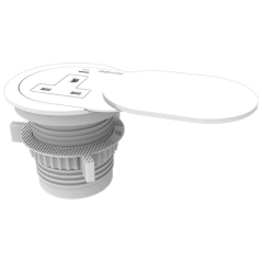Utičnica stona PowerSpot 1utičnica+usb 1A i 1C/2m Ampra Fellowes 100137178 bela