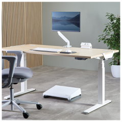 Kabl produžni ugradni za sto PowerDesk 1utičnica+usb 1A i 1C/2m Ampra Fellowes 100137173 beli