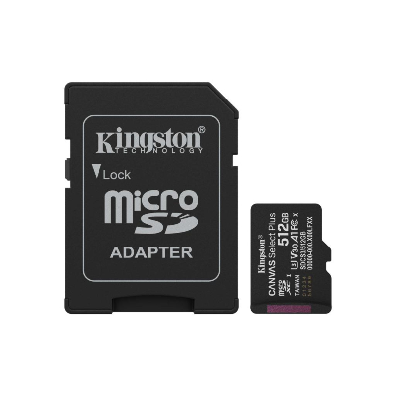 Memorije kartice KINGSTON SDCS3/512GBSP/microSDXC/512GB/Class10 U1/150MB/s