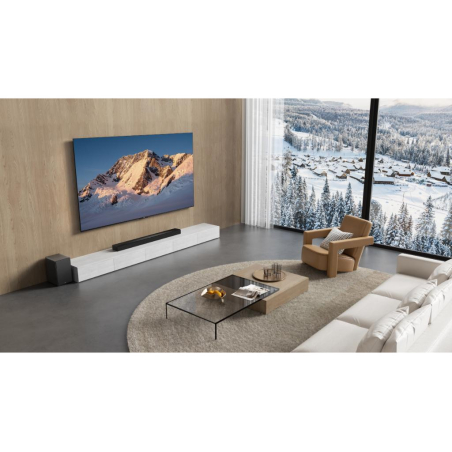 Soundbar TCL Q65H/Wireless SW/DTS:X/Dolby Atmos/580W/96dB/AI Sonic/Black