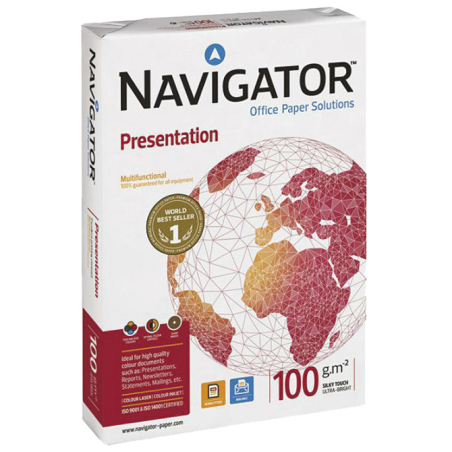 Paper ILK Navigator Presentation A4 100g pk500 Soporcel