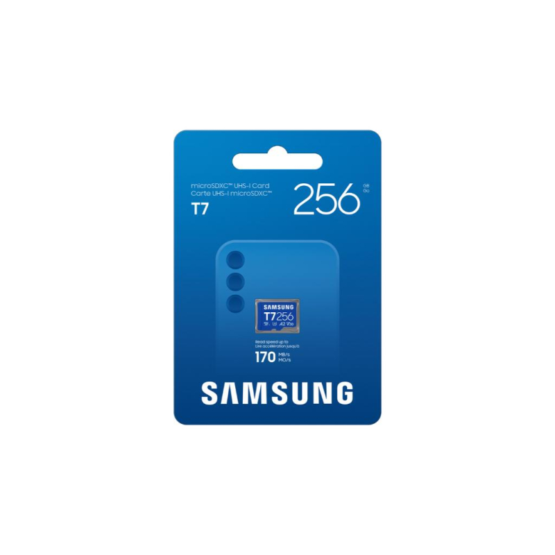 Memorijska kartica SAMSUNG/Micro SD 256GB T7/Up to 170MBs Memorijska kartica SAMSUNG/Micro SD 256GB T7/Up to 170MBs